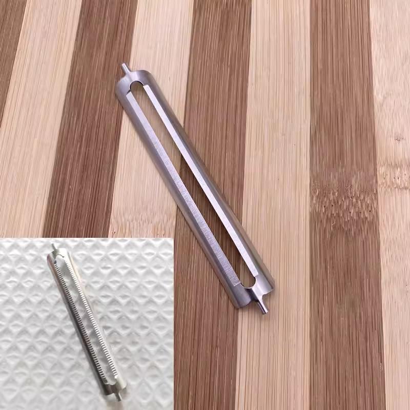 Velká plochá hlava škrabky na zuby Domácí nerezová multifunkční čepel škrabky Kuchyňská škrabka na ovoce a melouny Gadgets Nové