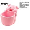 Makeup Brush Cup for Vanity 3D Printed Cute Piggy Storage Pot, Cartoon Pig Shaped Pen Holder, Desktop Clutter Organizer Organizer, Multifunctional
