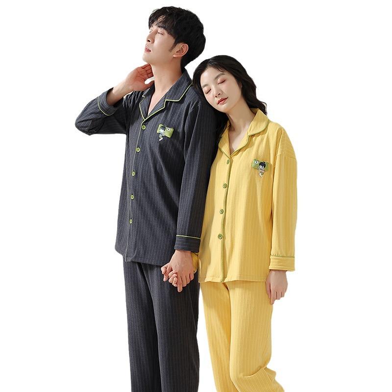 Couples' Velvet Pajamas Set: Autumn/Winter Fashion for Men & Women