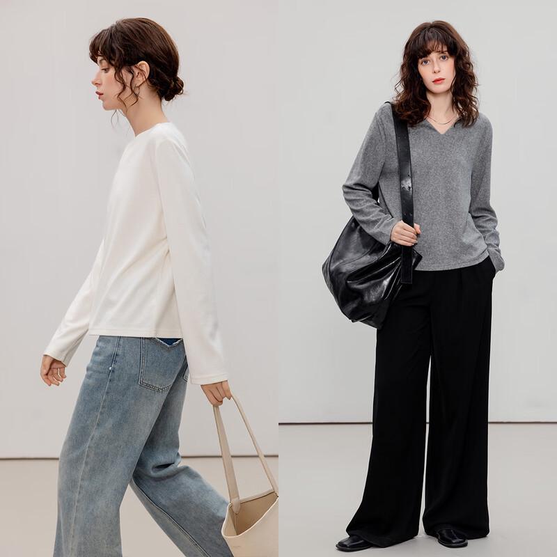 Women's V-Neck Long Sleeve T-Shirt