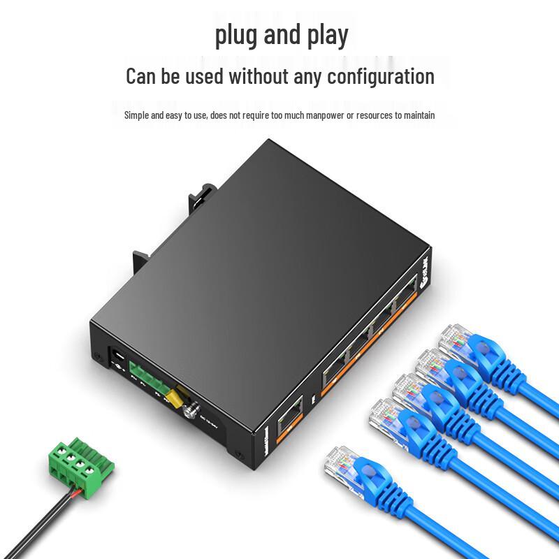 netLINK 5-Port Gigabit Industrial DIN-Rail Ethernet Switch