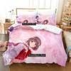 3D Print Katou Megumi Bedding Set Single Twin Full Queen King Size Bed Set Adult Kid Bedroom Duvetcover Sets Anime