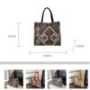 Versatile Ethnic Style Tote Bag Large Capacity Retro Handbag Organizer Canvas Casual Women's Shoulder Bag Female