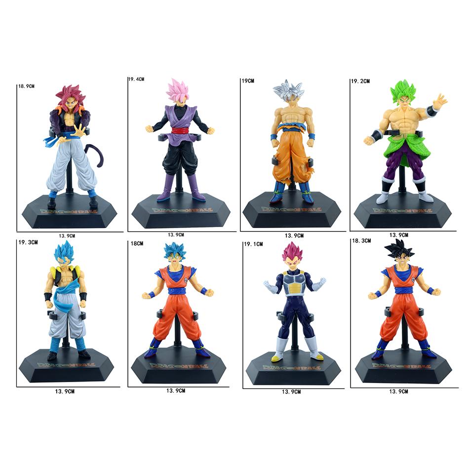 Anime Dragon Ball Z 18-20Cm Super Saiyan Son Goku Broly Vegeta Anime Action Figure Model Gifts Collectible Figurines For Kids