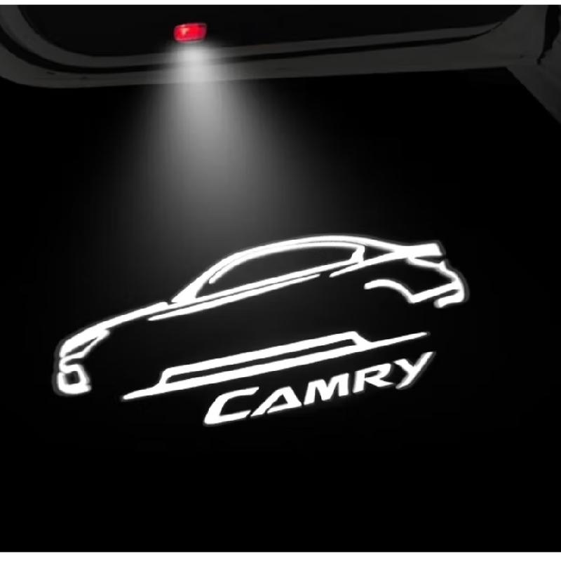 2Pcs For Toyota Camry 2006--2021 Door Welcome Light Plug Play Logo HD Projection Super Bright Personalized patterns