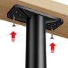 4 PEÇAS Estrutura de Cama com Altura Ajustável Pernas de Suporte Central Pés de Reposição Móveis Domésticos