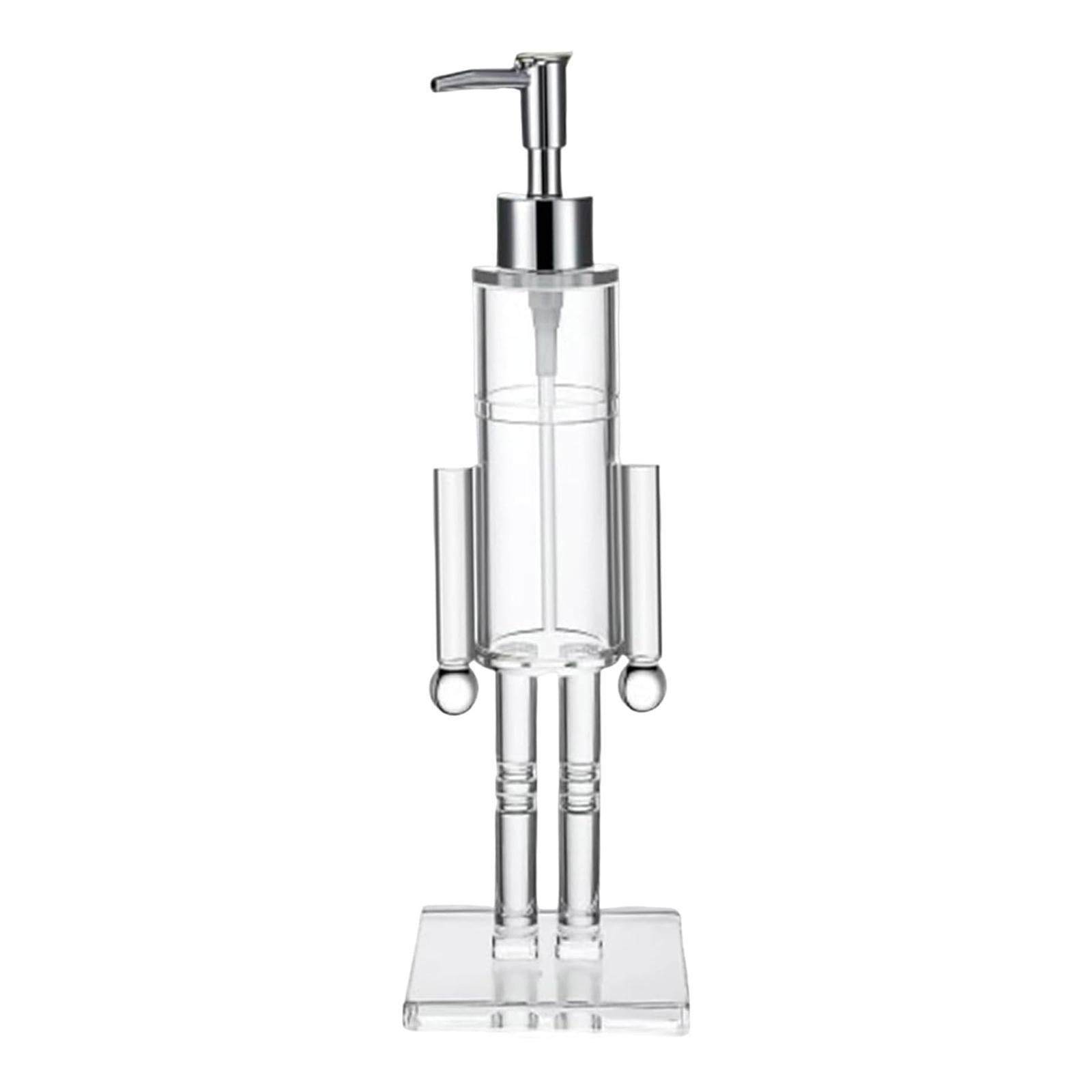 

Nutcracker Acrylic Soap Dispenser Reusable Gel Liquid Container Creative Shampoo Bottle For Kitchen Hotel Home Countertop