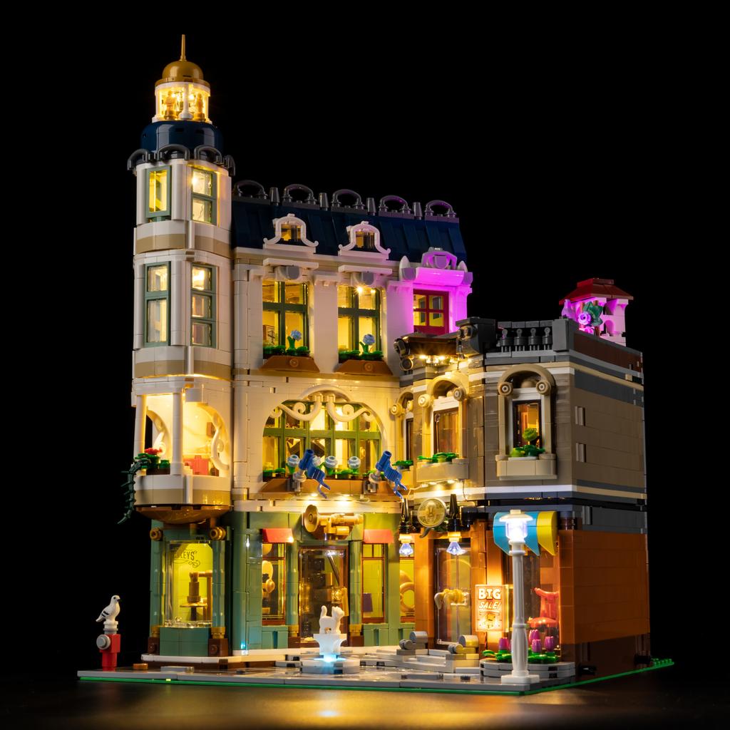 Kit d'éclairage LED DIY Pour Lego 11371 Kit de Lampadaire de Rue Commerçante Jouet de Construction Décoration Accessoires d'Éclairage Réglables