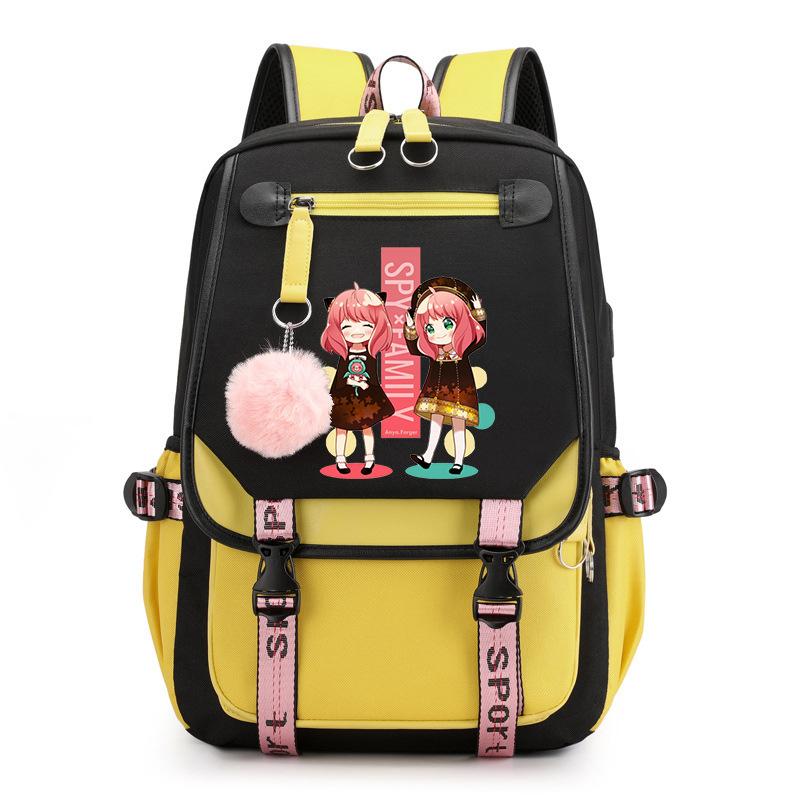 Spy Play House Backpack Casual Versatile Large Capacity Junior High School Student School Bag