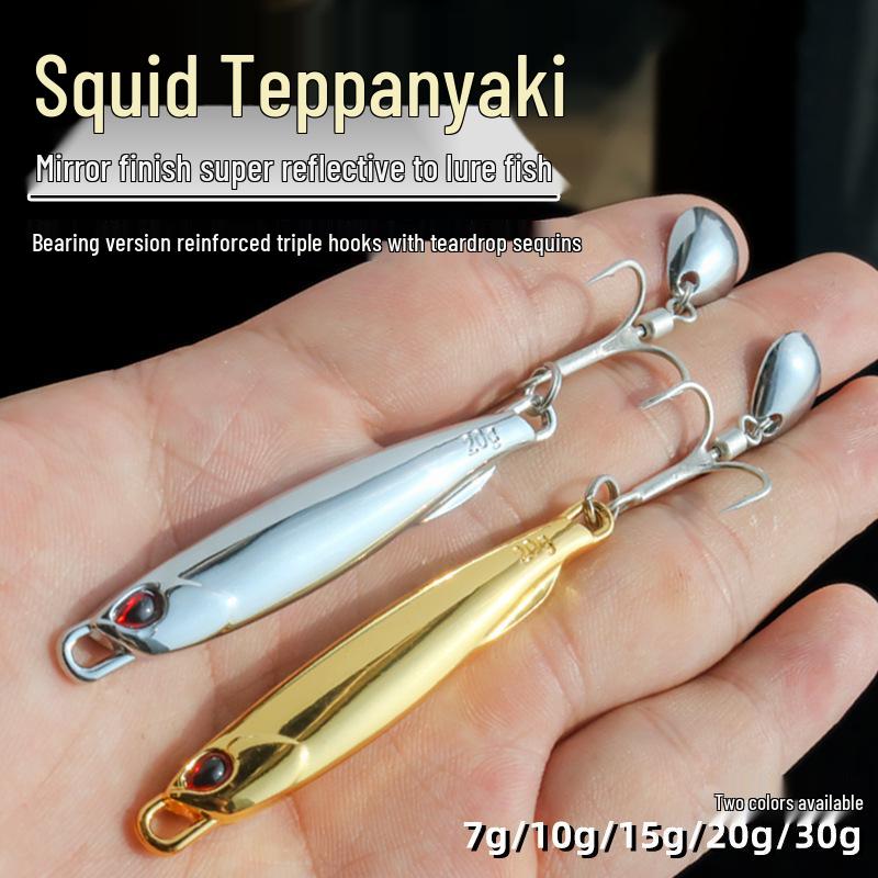 Lexin Mackerel Spinner: Silver Long-Cast Iron Plate for Fast Retrieve Sea Fishing.