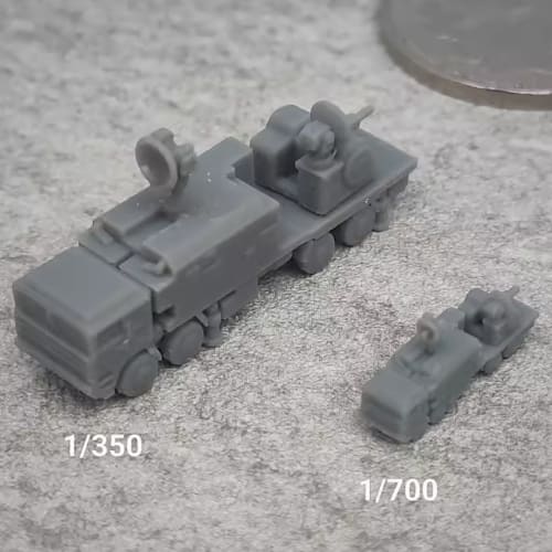5 Stück LD2000 Kurzstrecken-Luftverteidigungswaffe DIY Militärmodell 1/700 1/350 Maßstab Militärisches Abfangsystem (1/700 (1,7 cm))
