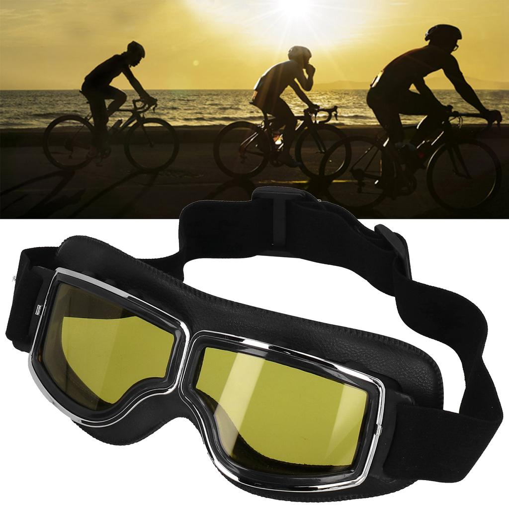 Retro Motorcycle Glasses Outdoor Ski Windproof Glasses Motorbike Riding Eyeglasses