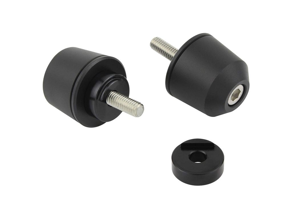 POSH FAITH Motorcycle Handlebar Ends Solid Bar Ends for Yamaha Genuine M6 Handlebars Diameter and Other Models Matte Black - (Outer 29mm) - YZF-R25 -