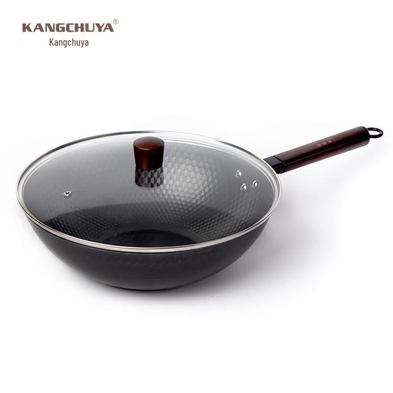 Kangchu Yazen 32cm Forged Diamond Pattern Non-stick Wok