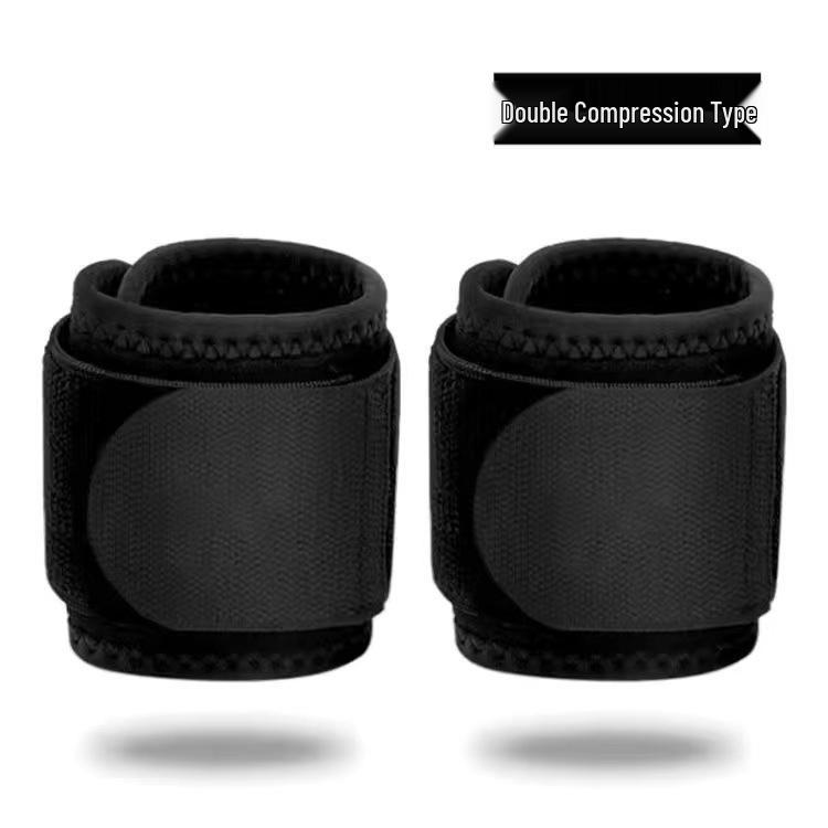 

Міжнародний спортивний напульсник: Компресійна підтримка для важкої атлетики, бадмінтону, волейболу та захист від теносиновіту Two pieces чорний