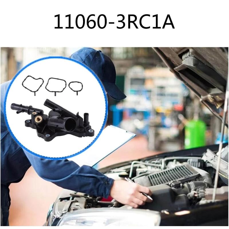 Příruba výstupu chladicí kapaliny pro Rogue Nahradit 11060-3RC1A 110603RC1A Příruba výstupu vodních regulačních ventilů Automobilový doplněk