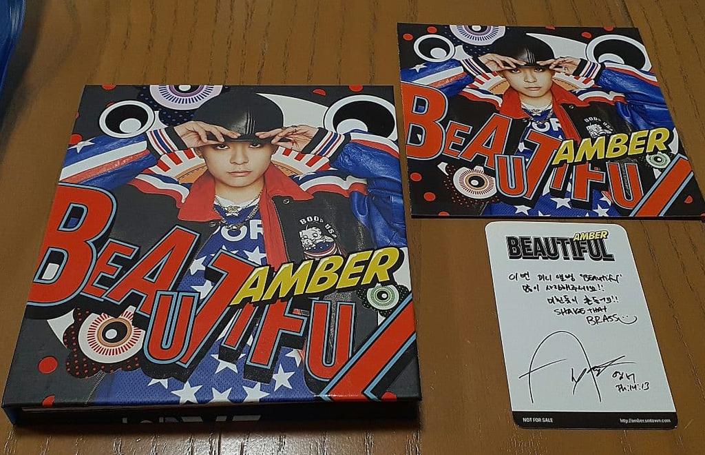 [USED] f(x) AMBER BEAUTIFUL CD with trading card