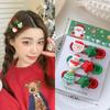 3Pc/Lot Christmas Hair Clip Set Sweet Girl Holiday DressUp Hairclip Korean Hair Accessories Elk Santa Claus Snowman New Headwear