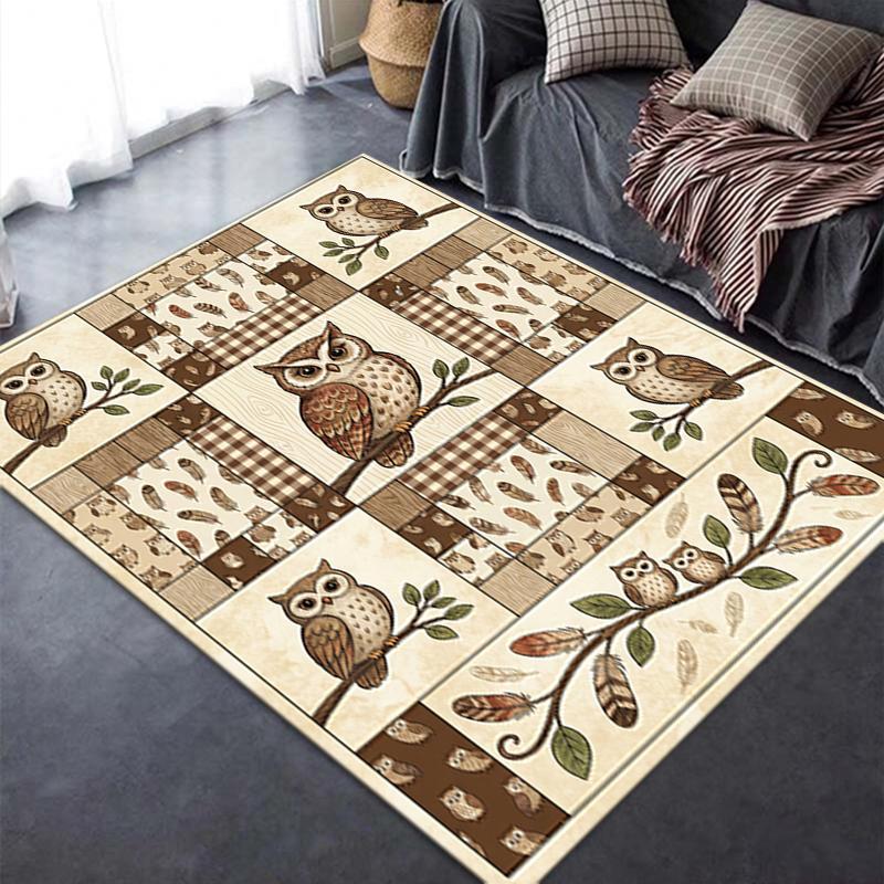 2025 New Retro Animal Carpet Rug for Living Room Bedroom Home Sofa Decoration,Kids play Non-slip Floor Mat99