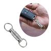 Multipurpose Rotating Carabiner Clip Keychain Charm Keyring Hook Metal Texture for Key Tool and Outdoor Equipment