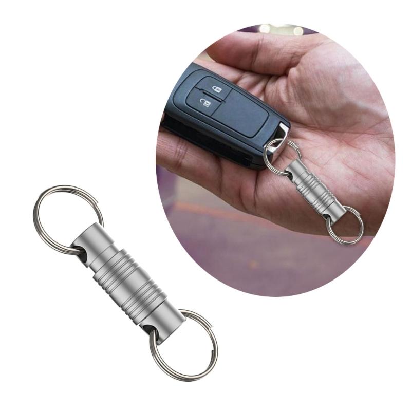 Multipurpose Rotating Carabiner Clip Keychain Charm Keyring Hook Metal Texture for Key Tool and Outdoor Equipment