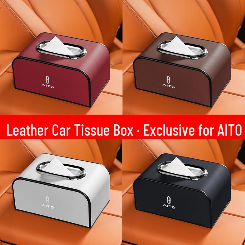 AITO M5/M7/M9 Car Tissue Box Holder for Armrest or Seat Back