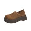 Fashion Platform Women's Slippers Suede Fashion Shoes Casual Women Trend Pump Flat Soles Thick Soles Two Wearing Women's Shoes Sneakers