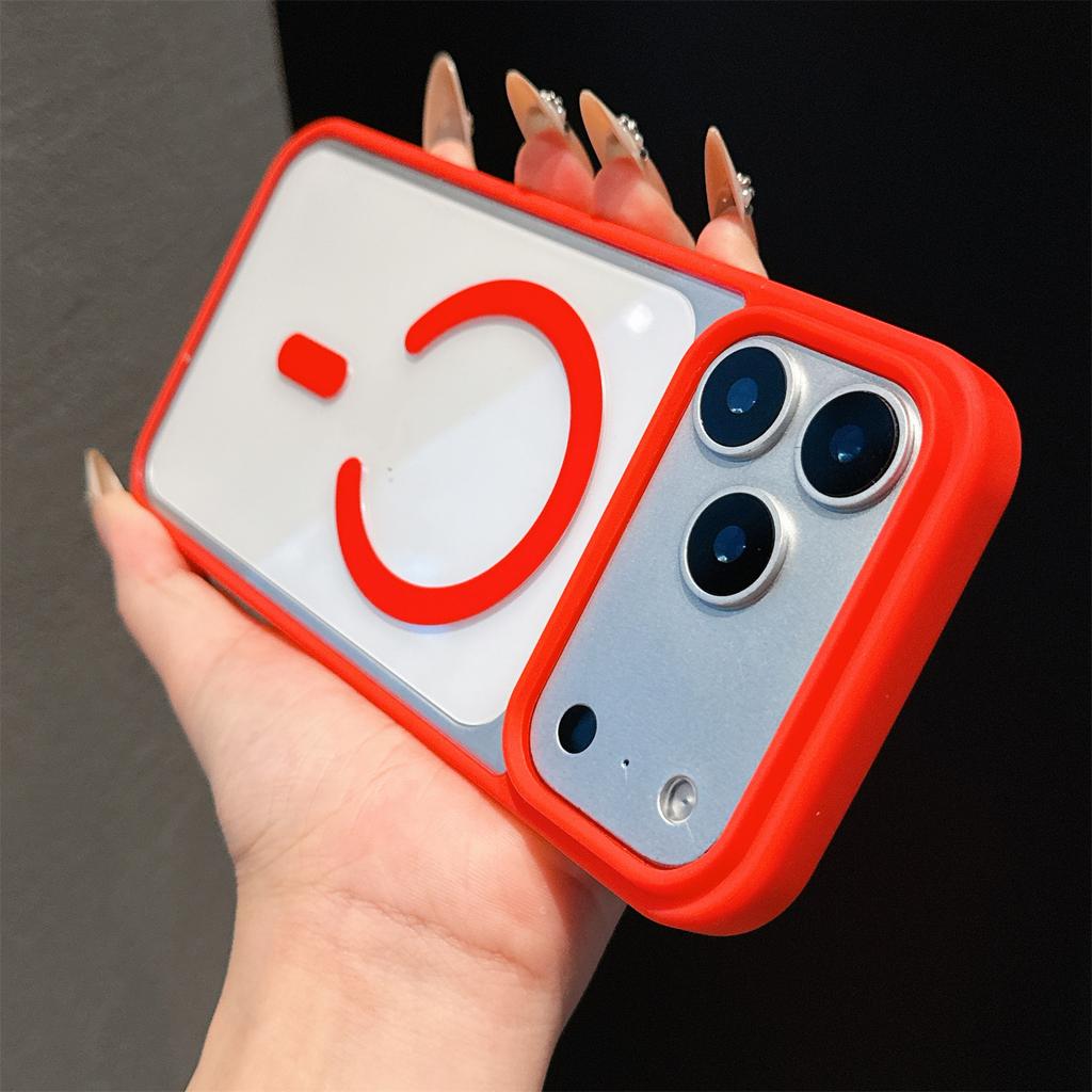 Luxury iPhone 17 Pro Max Magnetic Case for iPhone 17 16 15 14 13 Pro Max Cases Magsafe Candy Color Clear Shockproof Back Cover