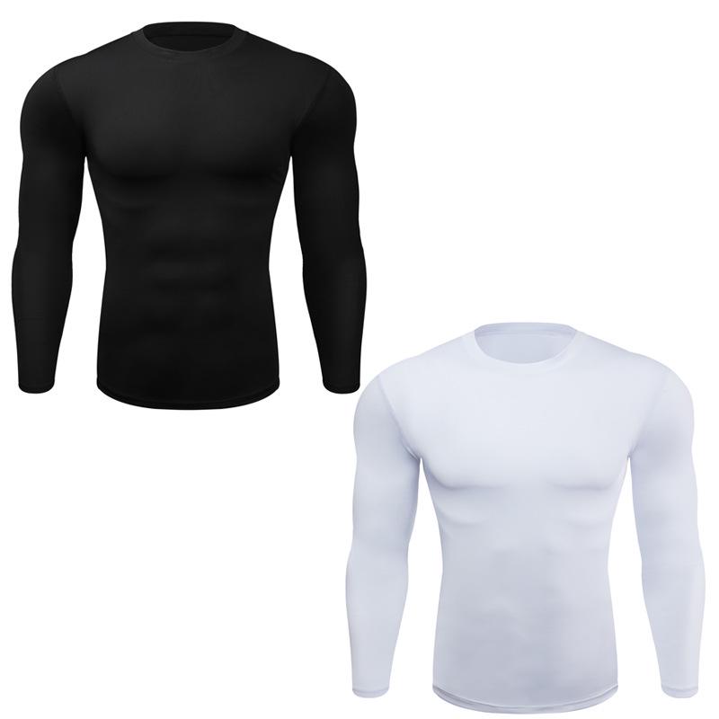 

Men s Pro Tight Long Sleeve Quick-Dry Running Shirt L