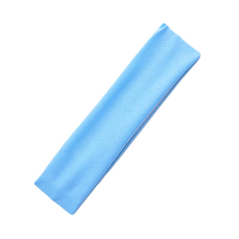 6Cm Wide Simple Basic Solid Color Sports Yoga Headband Running Antiperspirant Sweat Suction Men'S And Women'S Headband