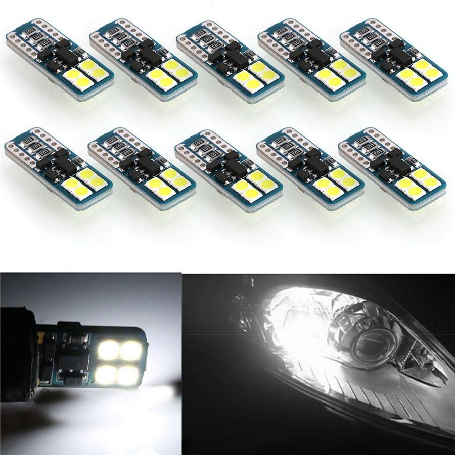 10PCS Super Bright White 6000K 3030 LED Light Bulbs For Car Truck SUV