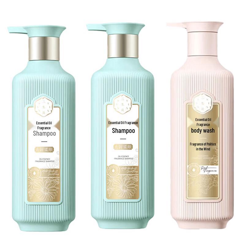

Sansheng Flower Essential Oil Anti-Dandruff Shampoo & Rose Body Wash Set