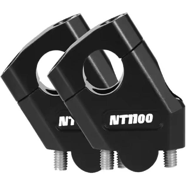 

for Ho&nda NT1100 NT 1100 Nt1100 2023 Motorcycle Handlebar Riser Bar Mount Handle Heightening Clamp Pit Motorbike Accessories Moto Risers Black 22mm