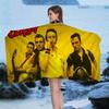 The C-Clash Band Bath Towel Microfiber Soft Water Absorbing Breathable For Girl Kids Decorative Cartoon Beach Towel