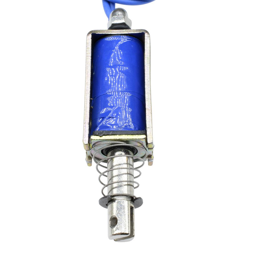 JF-0530B 6V 12V 24V CC Solenoide de Empuje-Tirón 5N/10mm Solenoide Lineal Adecuado para Equipos de Transporte, etc.