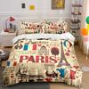 Eiffel Towers, Hearts, Text. Bedding Sets Duvet Cover Sets Duvet Covers Pillowcases(1*Duvet Cover 2*Pillowcases Without Duvet Insert)