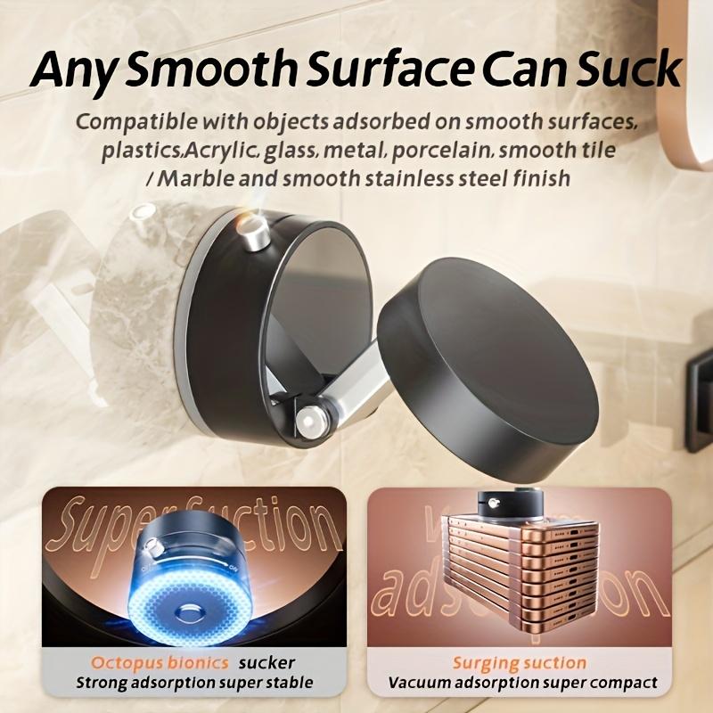 Dual Side Magnetic Suction Cup Foldable Rotating Stand Universal Phone Holder Vacuum Base Stable Multi Angle Viewing