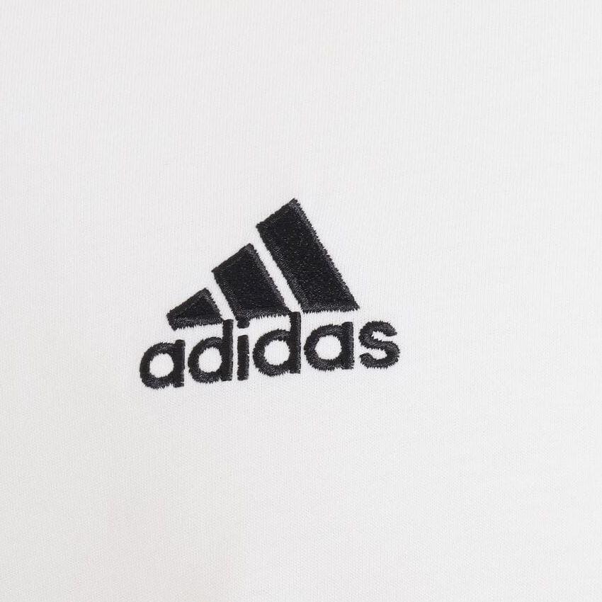 Adidas Logo Print Three-Stripe Crew Neck Slim Fit Retro Short Sleeve T-Shirt Men Tops White IU2142
