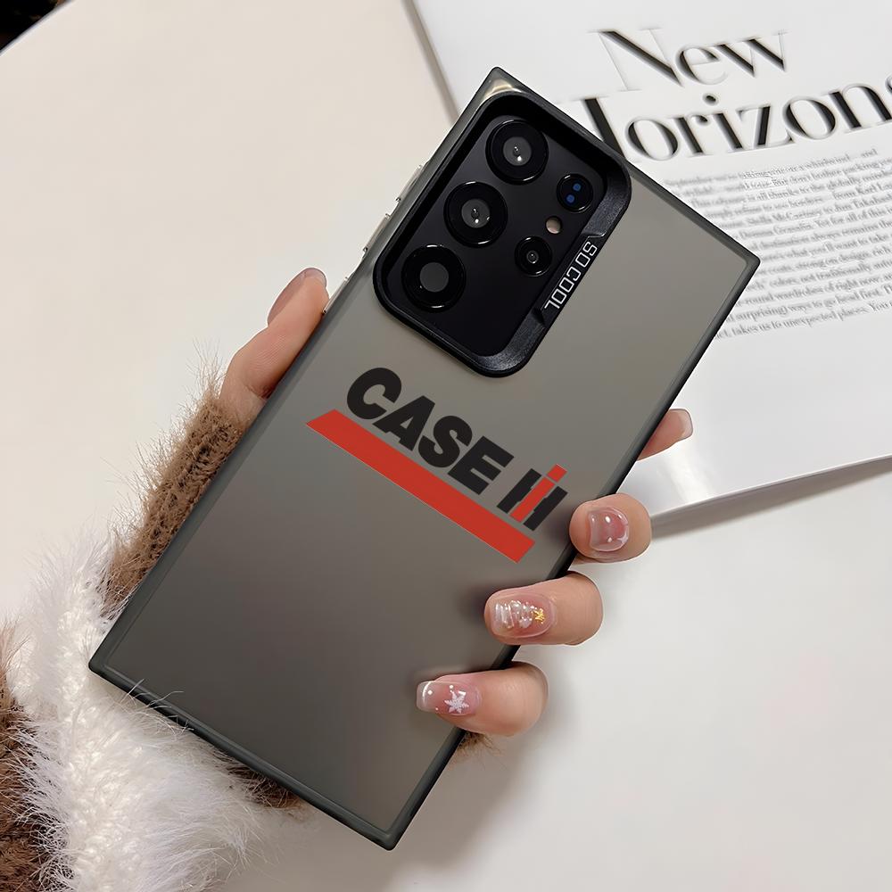 Case I-International Phone Case For Samsung Galaxy S25 Edge S24 S23 S22 S21 S20 Ultra Funda Silicone Silver Cover