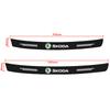 1pcs Carbon Fiber Car Trunk Rear Bumper Sticker Guard Plate Protector for Skoda Octavia Enyaq Rapid Karoq Derivati Fabia Kodiaq Kamiq Superb Yeti