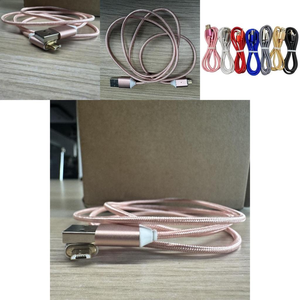 Pvc Transparent Braided Micro Usb Fast Charging Cable For Smartphones And Devices