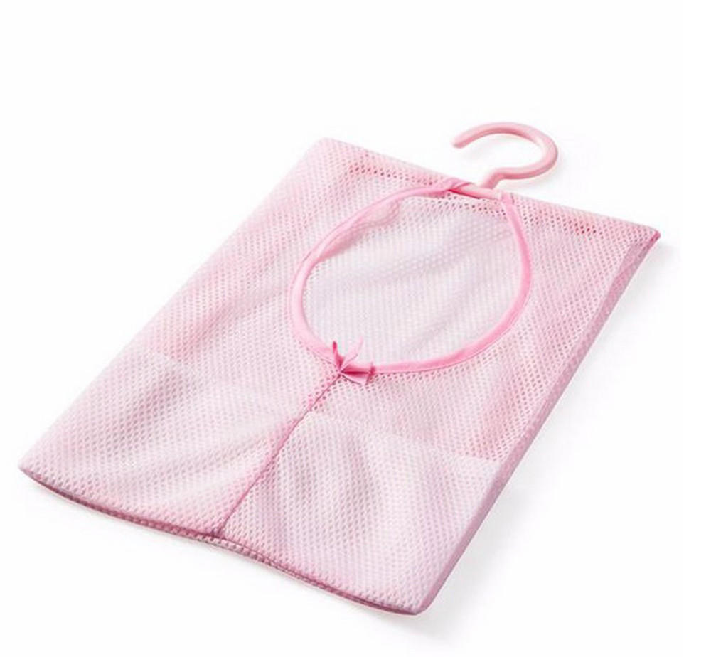 Bathroom Storage Clothespin Mesh Bag Hooks Hanging Bag Organizer Shower Bath New