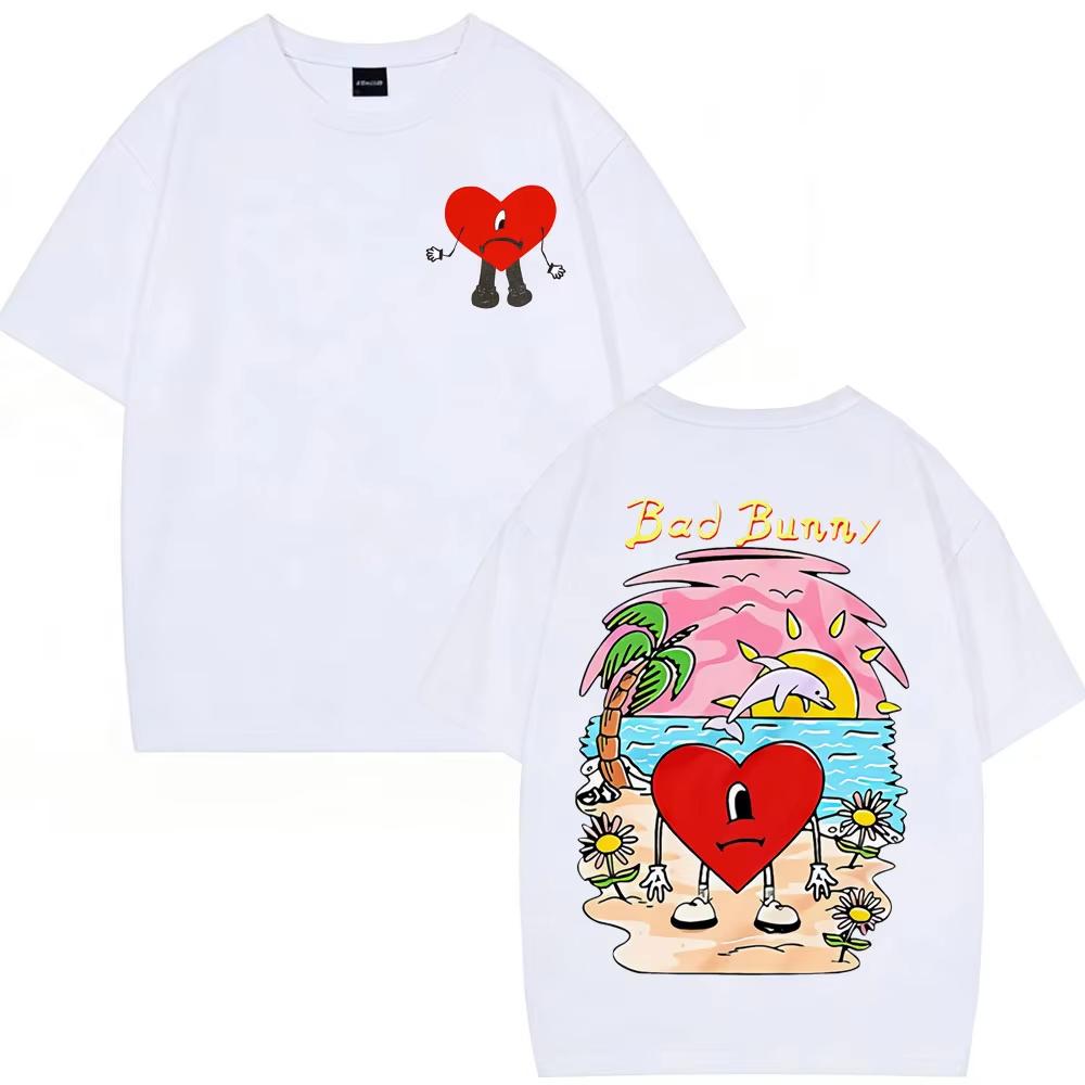Bad Bunny Un Verano Sin Ti Graphic T-shirts Men Women Cotton Fashion Printed T-Shirts Summer Loose T-shirts