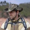 9243 new summer camouflage sunscreen hat outdoor mountaineering fishing sun hat men's big-brimmed bucket hat
