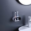 Porta spazzolino elettrico doppio foro supporto autoadesivo supporto da parete salvaspazio accessori per il bagno