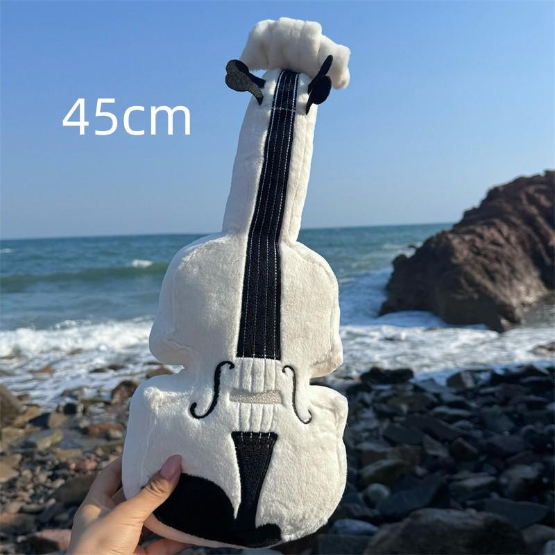 2045Cm Kawaii Viool Pluche Pop Simulatie Muziekinstrument Viool Kussen Creatieve Verjaardag Kerst Decoratie Cadeau