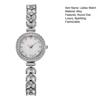 Ladies Rhinestone Bracelet Watch Luxury Quartz Watch Round Dial Elegant Wristwatch for Work Party Date