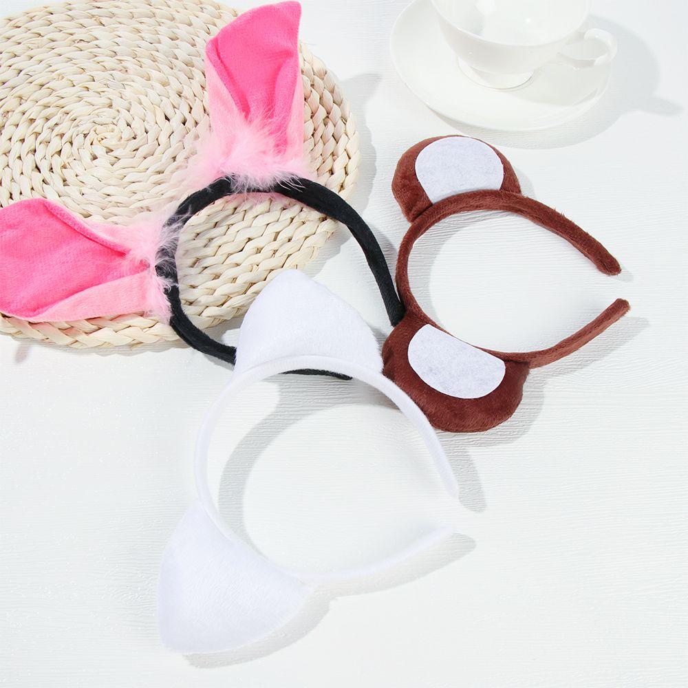 Halloween Christmas Cosplay Dog Zebra Cartoon Party Supply Hair Accessories Hair Band Animals Ears Headband