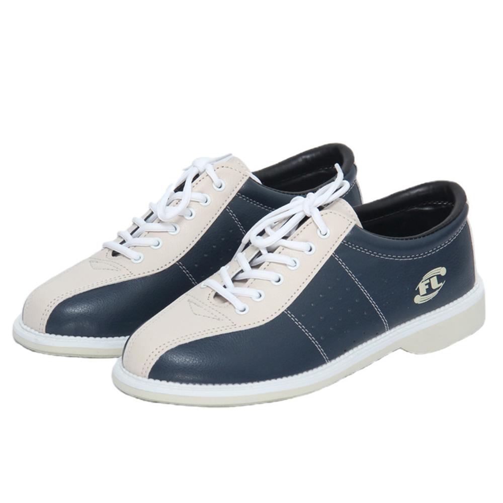 

Mens Bowling Shoes for Men & Women Non-Slip Rubber Sole, Breathable PU Leather Bowling Footwear with Vent Holes 53