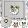 1PC Restroom Gender Wooden Decorative Sign Hanging Farmhouse Hanging Wall Bathroom Decorative Sign